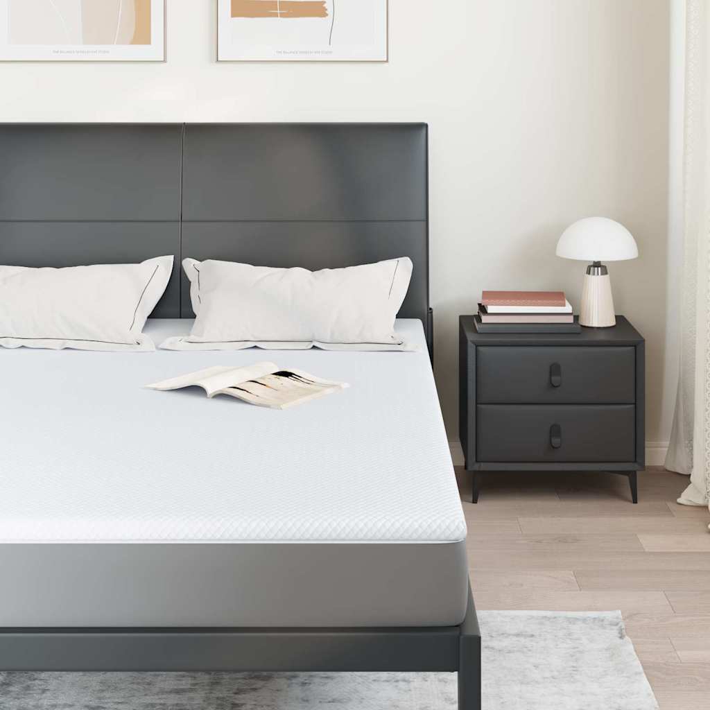 Vidaxxl surmatelas blanc 140 x 200 cm tissu jacquard