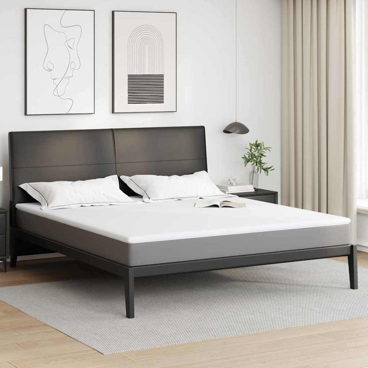 Vidaxxl surmatelas blanc 200 x 200 cm tissu jacquard