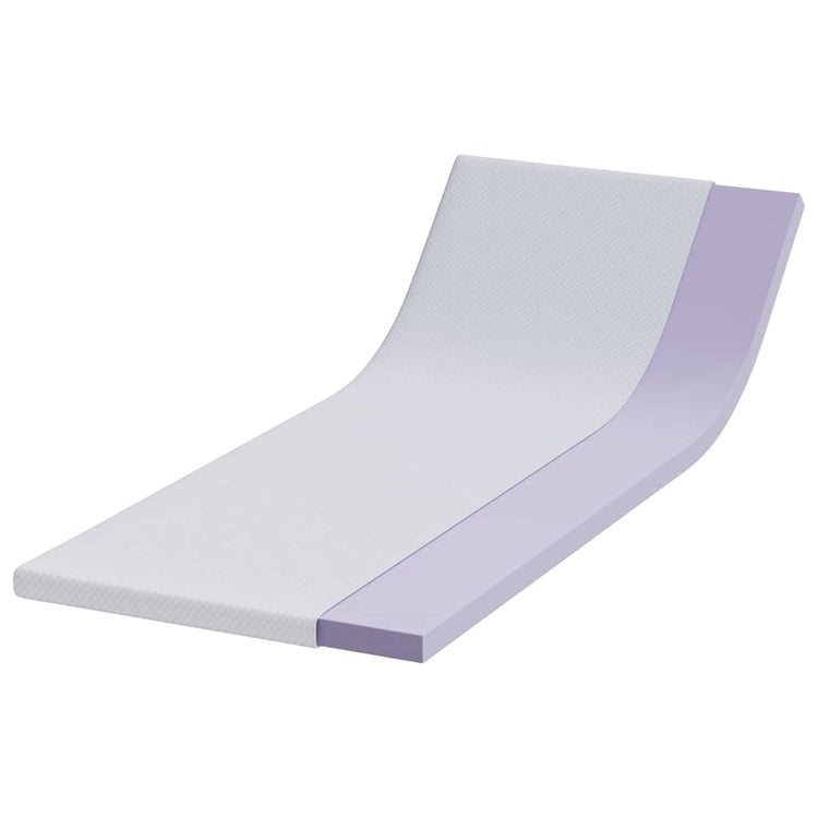 Vidaxxl surmatelas blanc 70 x 200 cm tissu jacquard