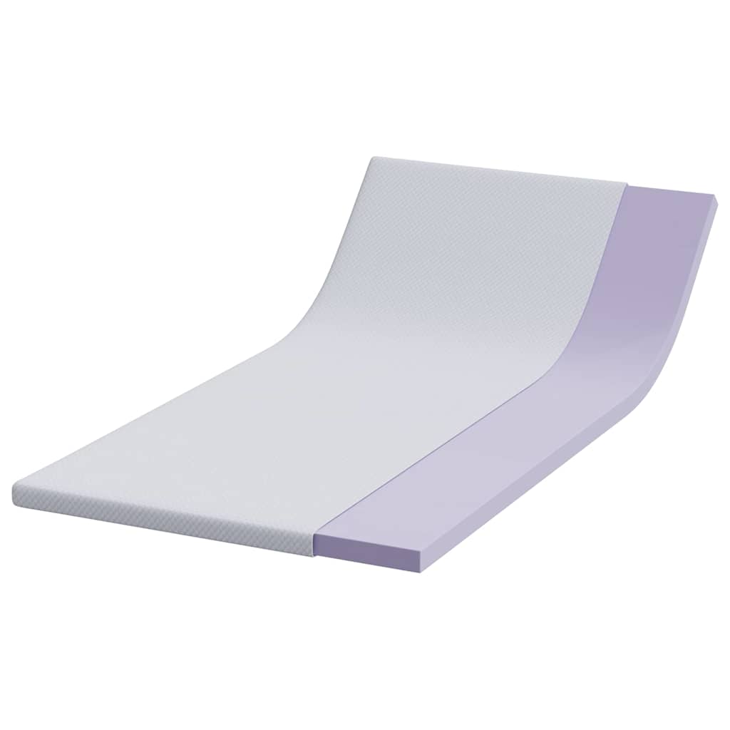Vidaxxl surmatelas blanc 90 x 190 cm tissu jacquard