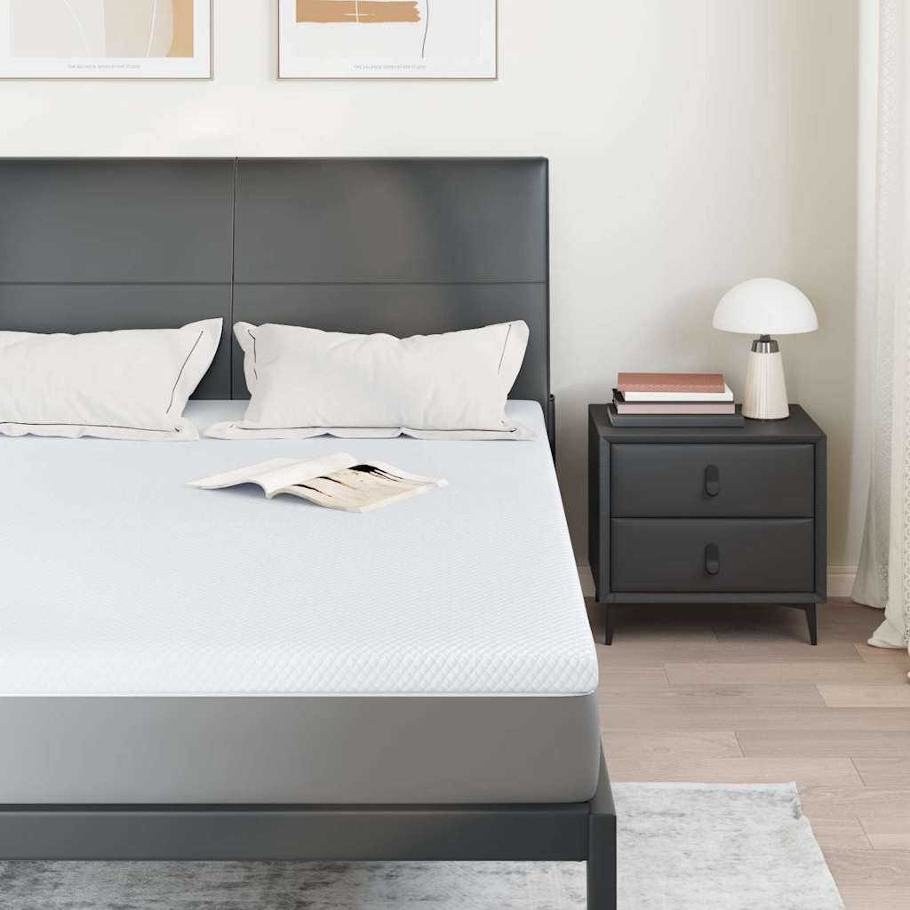Vidaxxl surmatelas blanc 140 x 190 cm tissu jacquard