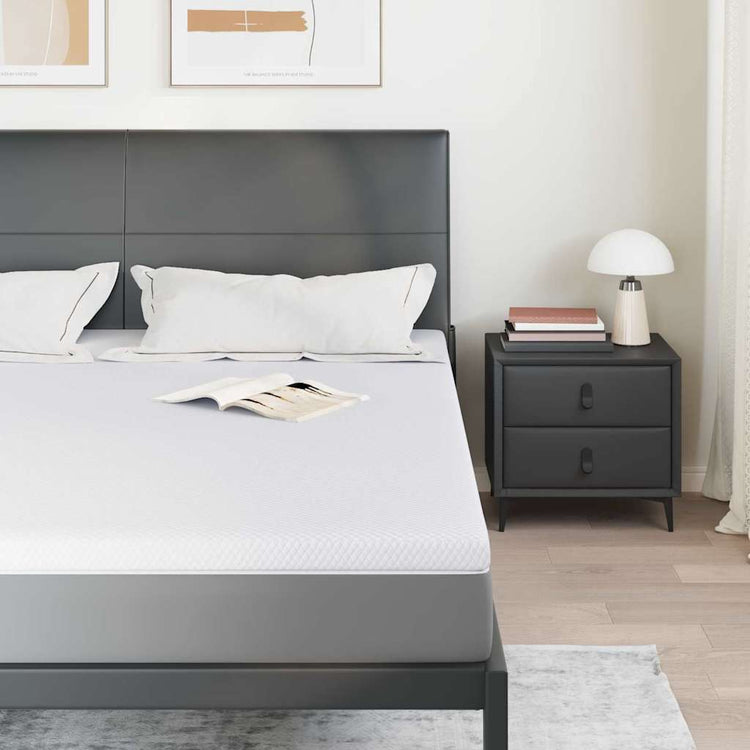 Vidaxxl surmatelas blanc 180 x 200 cm tissu jacquard