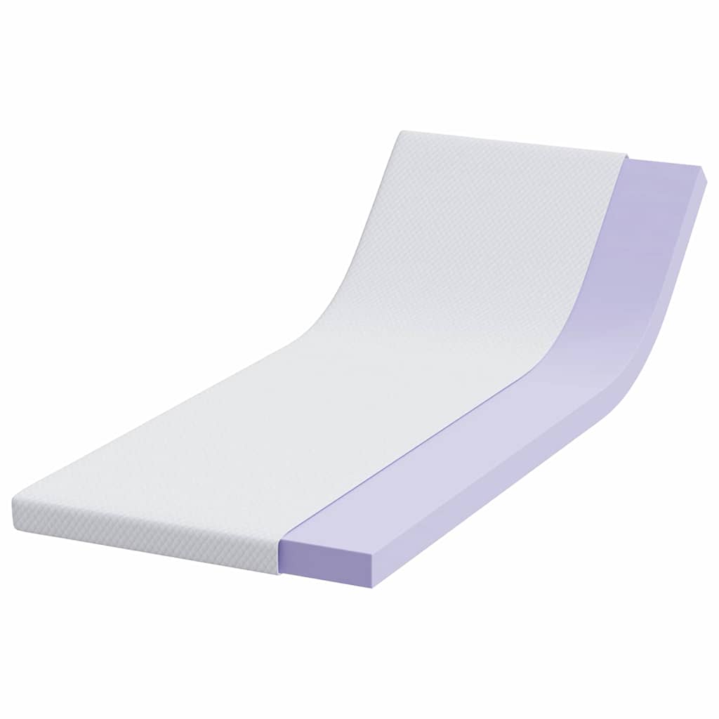 VidaXL surmatelas blanc 80 x 200 cm tissu jacquard