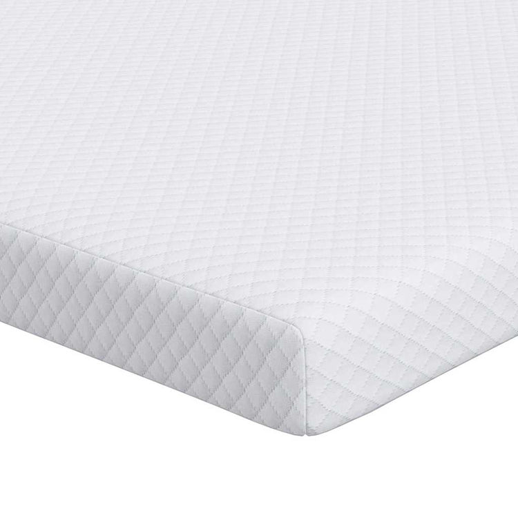 Vidaxxl surmatelas blanc 100 x 200 cm tissu jacquard