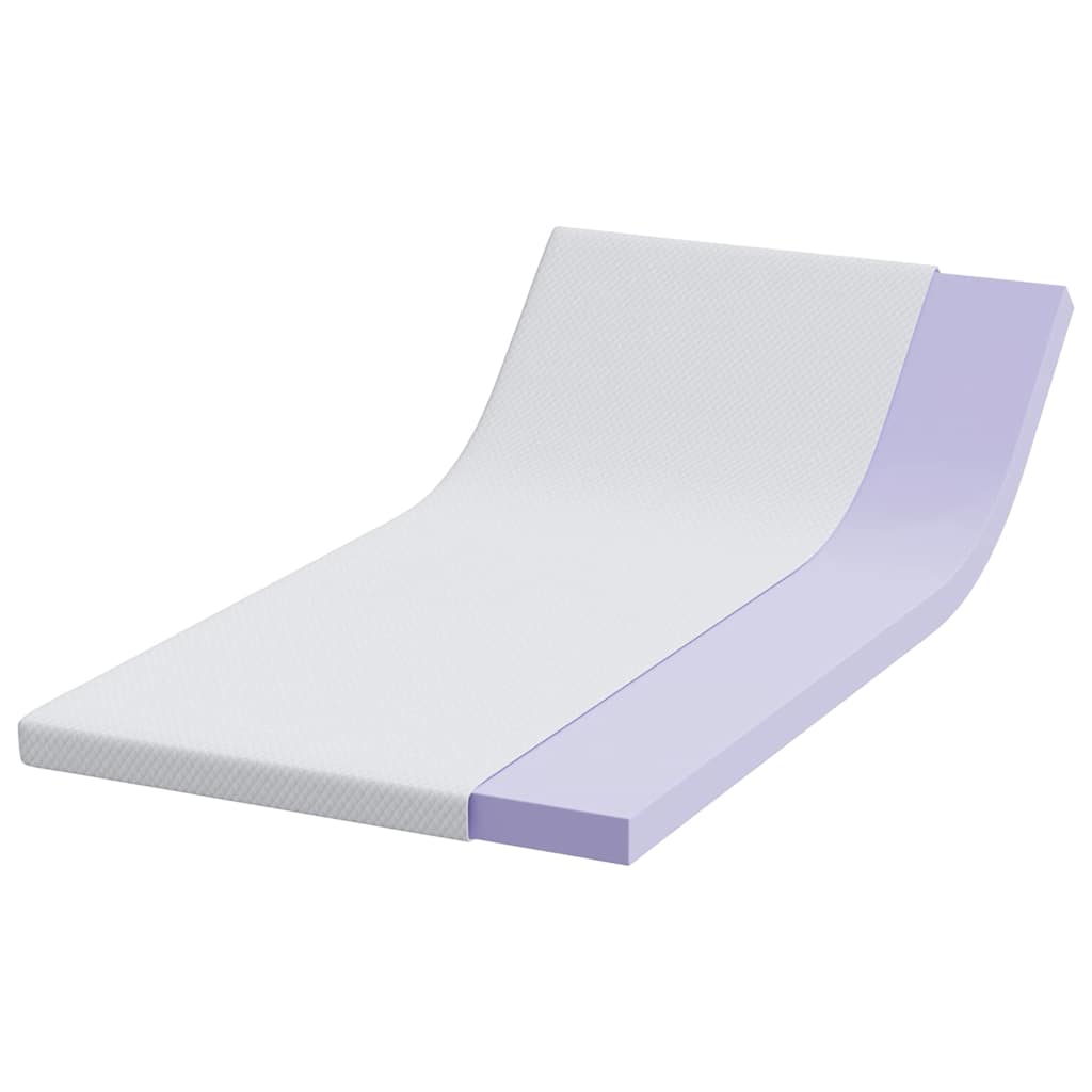 Vidaxxl surmatelas blanc 120 x 200 cm tissu jacquard