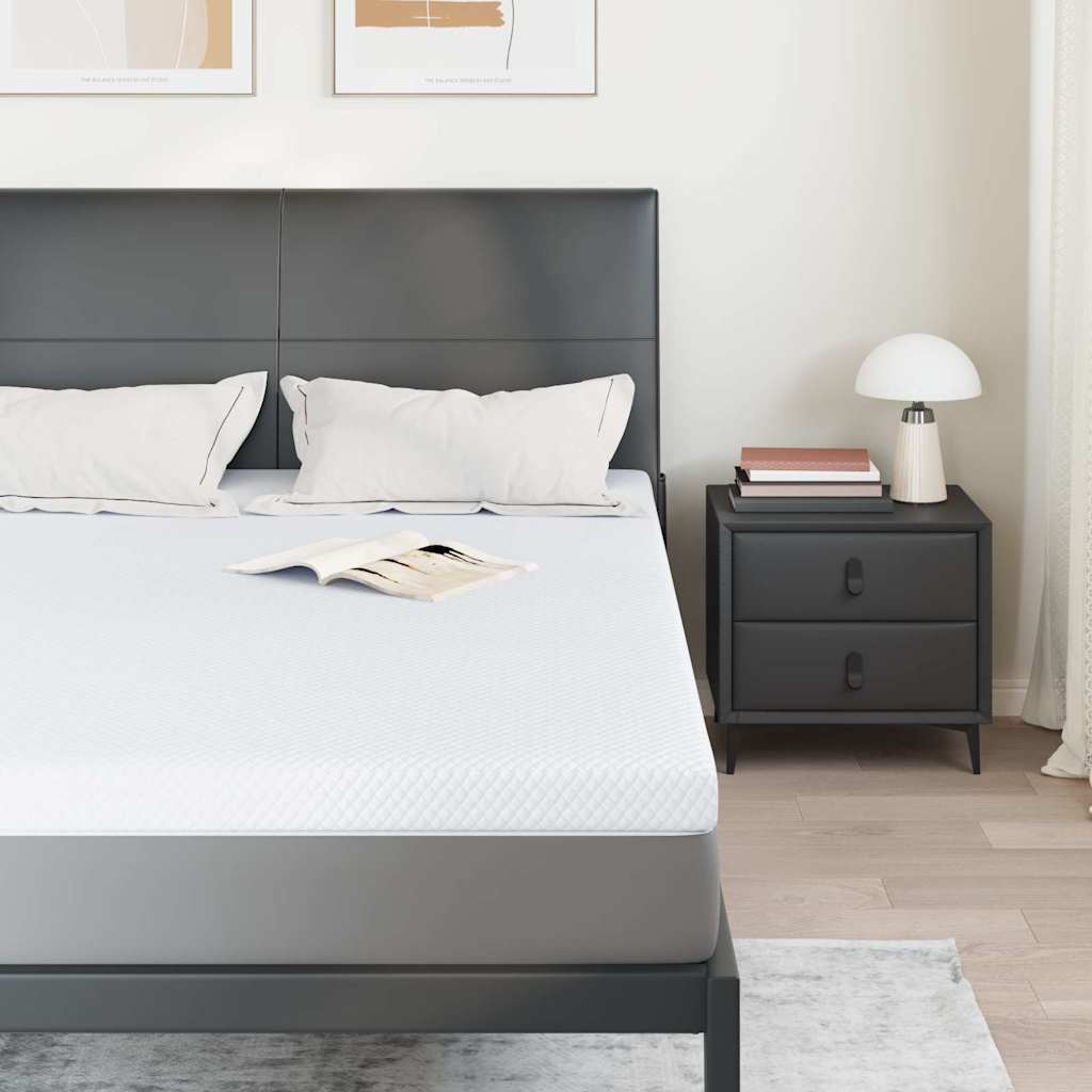 Vidaxxl surmatelas blanc 140 x 200 cm tissu jacquard