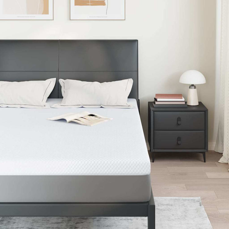 Vidaxxl surmatelas blanc 140 x 200 cm tissu jacquard