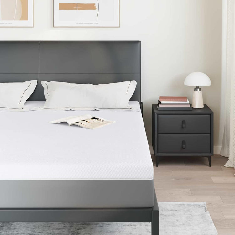 Vidaxxl surmatelas blanc 180 x 200 cm tissu jacquard