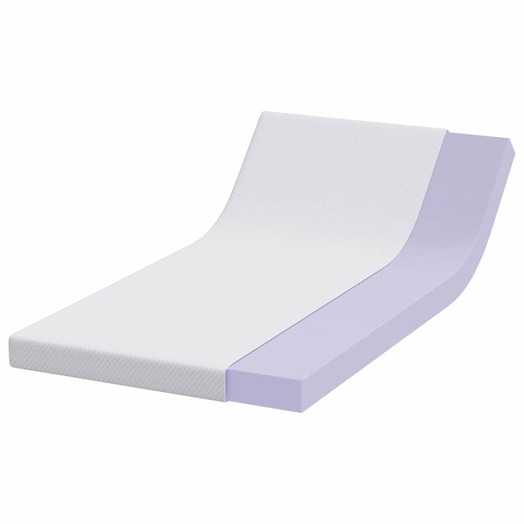 Vidaxxl surmatelas blanc 100 x 200 cm tissu jacquard