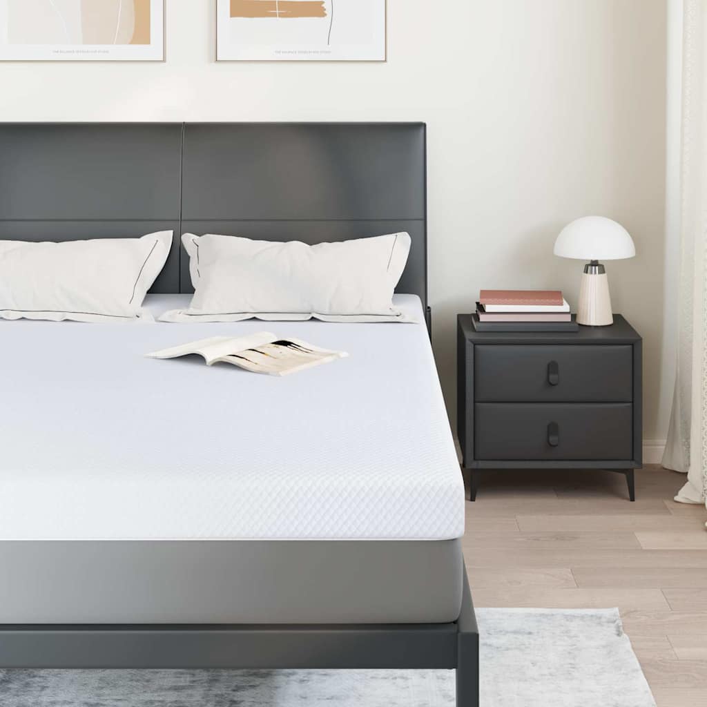 Vidaxxl surmatelas blanc 140 x 190 cm tissu jacquard