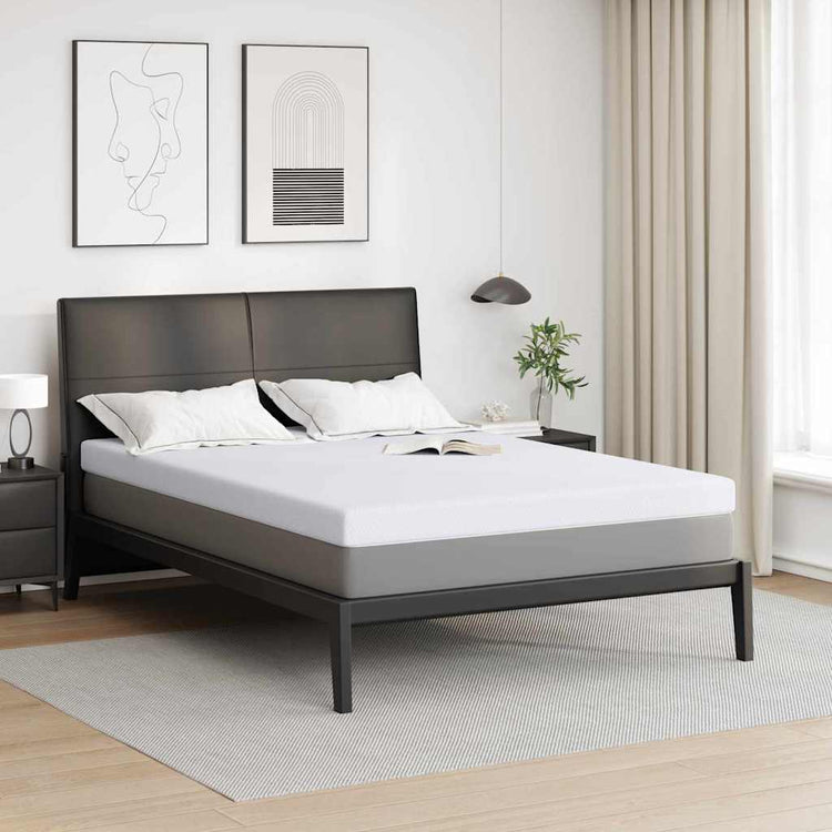 Vidaxxl surmatelas blanc 140 x 200 cm tissu jacquard