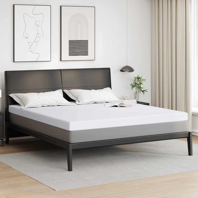 Vidaxxl surmatelas blanc 180 x 200 cm tissu jacquard