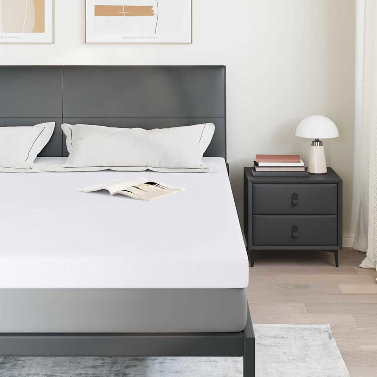 Vidaxxl surmatelas blanc 180 x 200 cm tissu jacquard