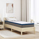 Vidaxxl surmatelas blanc 70 x 200 cm tissu jacquard