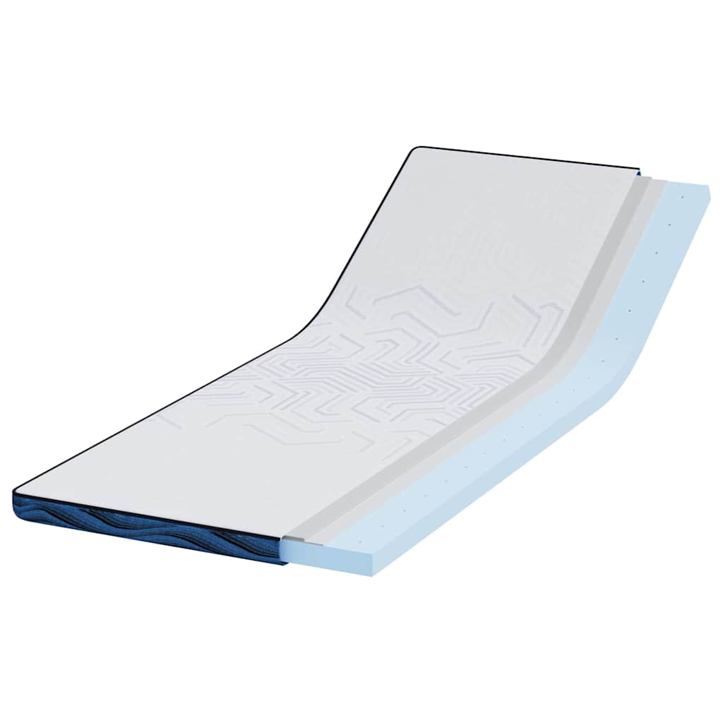 VidaXL surmatelas blanc 80 x 200 cm tissu jacquard