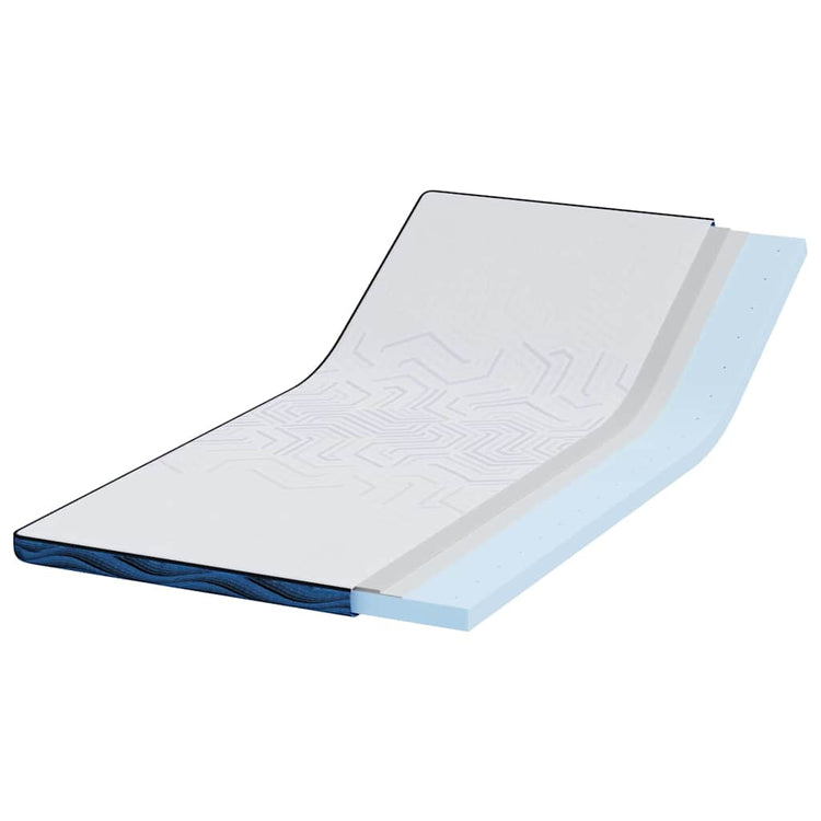 Vidaxxl surmatelas blanc 120 x 200 cm tissu jacquard