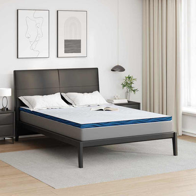 Vidaxxl surmatelas blanc 140 x 190 cm tissu jacquard