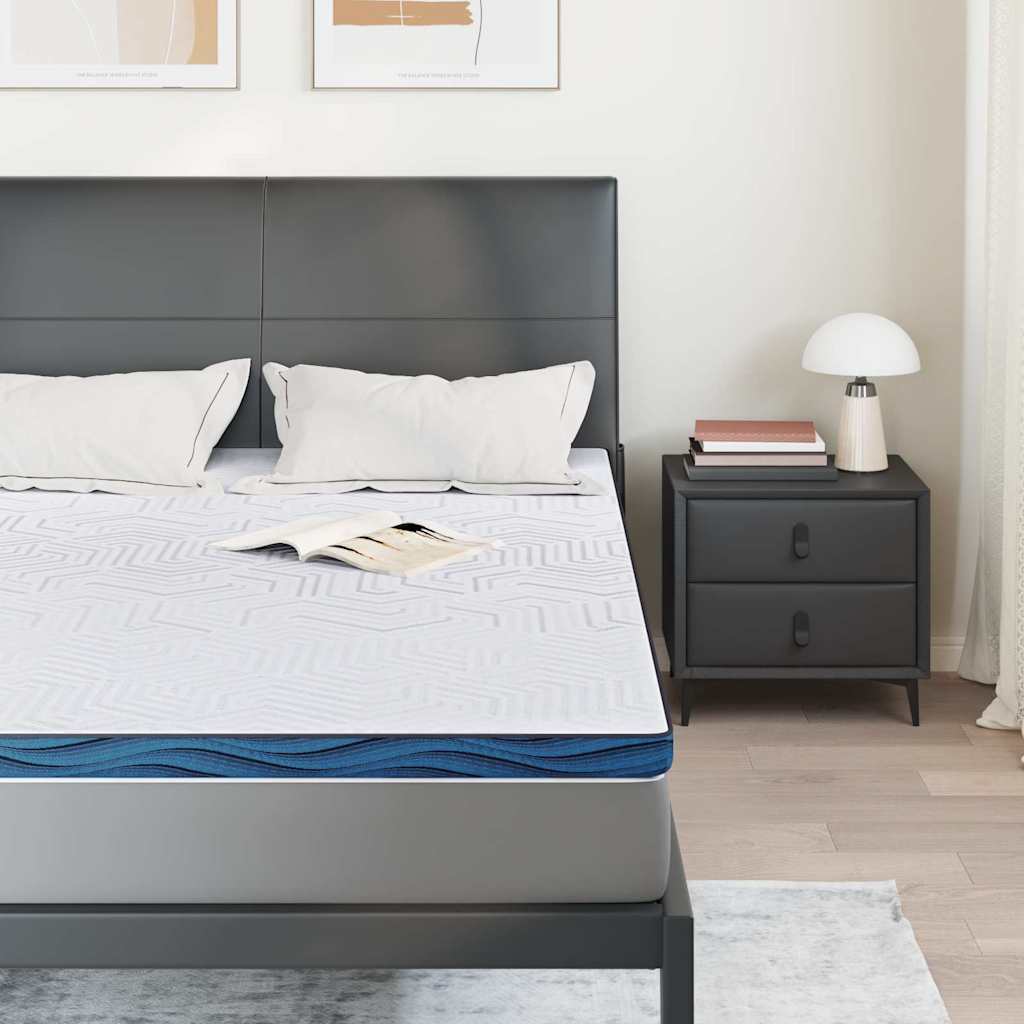 Vidaxxl surmatelas blanc 140 x 190 cm tissu jacquard