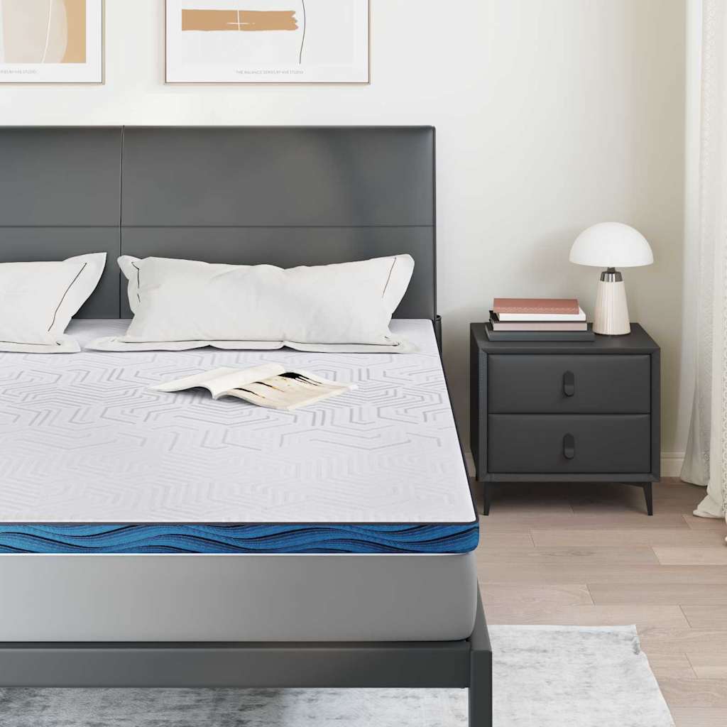 Vidaxxl surmatelas blanc 200 x 200 cm tissu jacquard