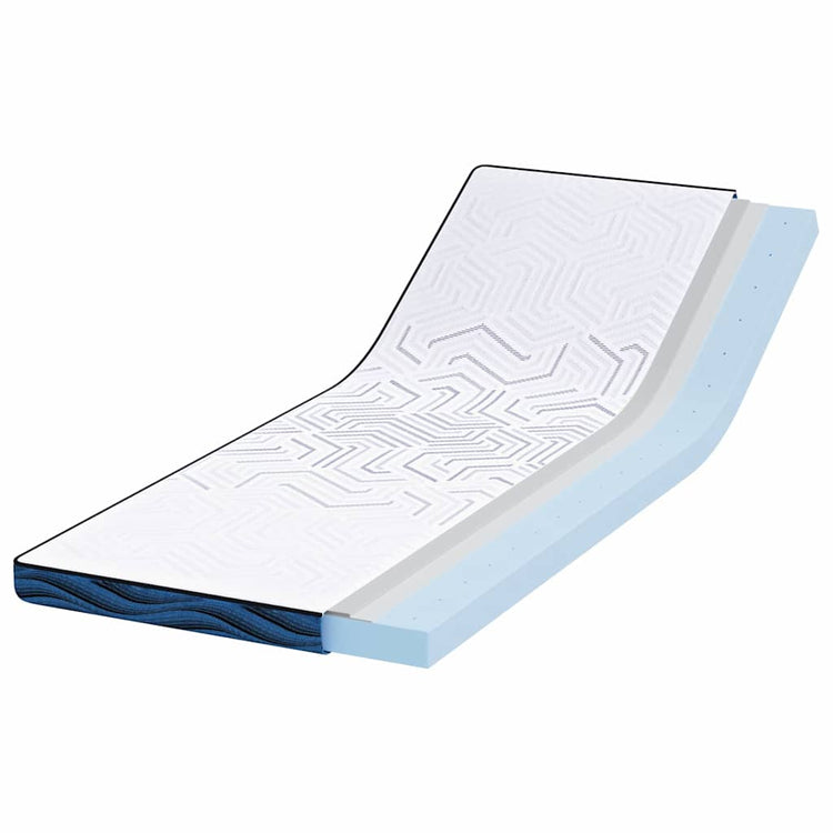 Vidaxxl surmatelas blanc 70 x 200 cm tissu jacquard