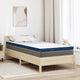 Vidaxxl surmatelas blanc 120 x 200 cm tissu jacquard