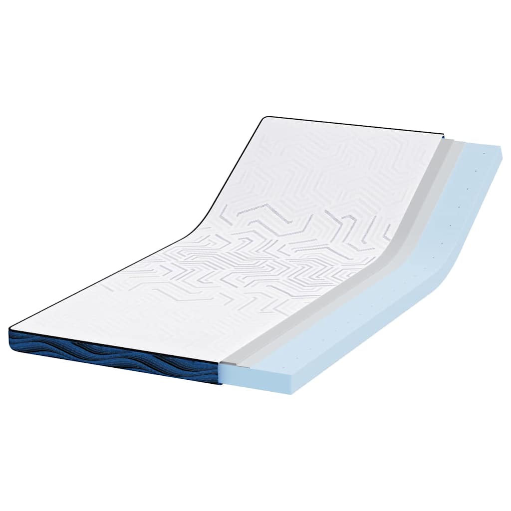 Vidaxxl surmatelas blanc 120 x 200 cm tissu jacquard