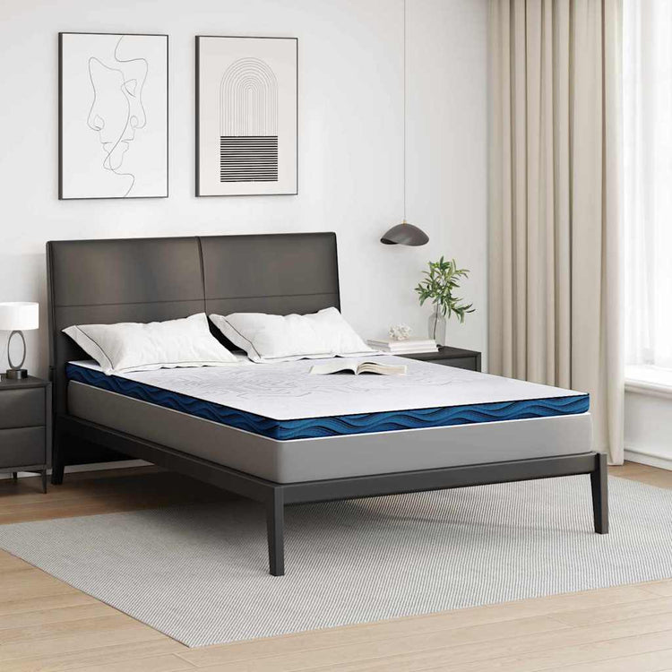 Vidaxxl surmatelas blanc 140 x 200 cm tissu jacquard