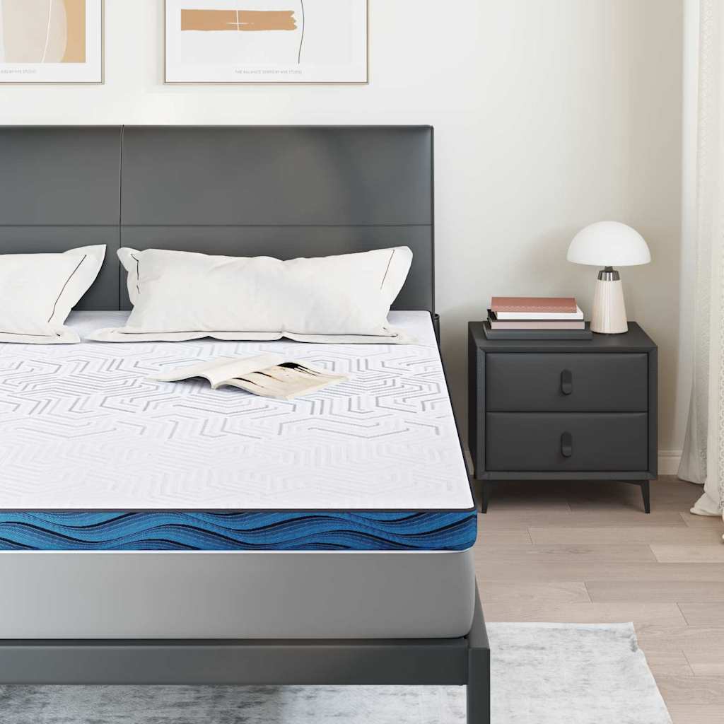 Vidaxxl surmatelas blanc 200 x 200 cm tissu jacquard