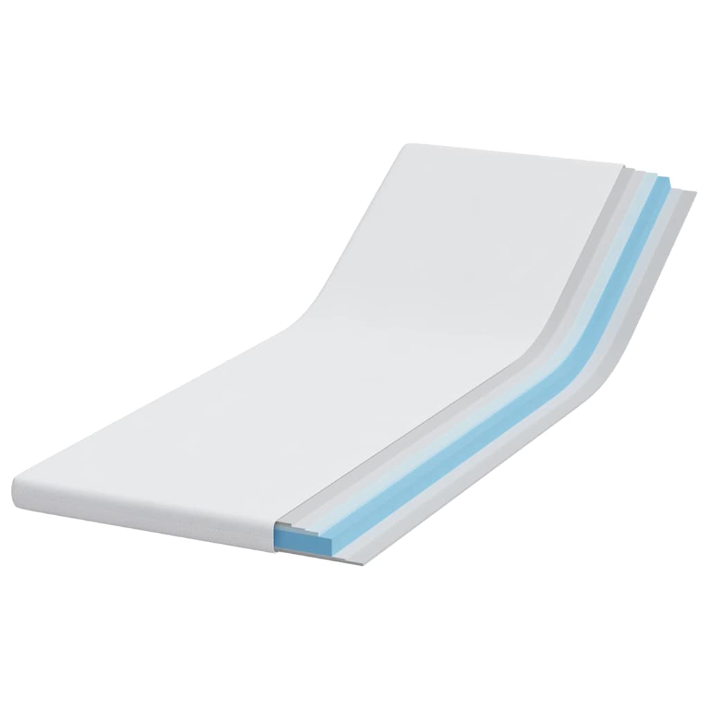 VidaXL surmatelas blanc 80 x 200 cm tissu jacquard