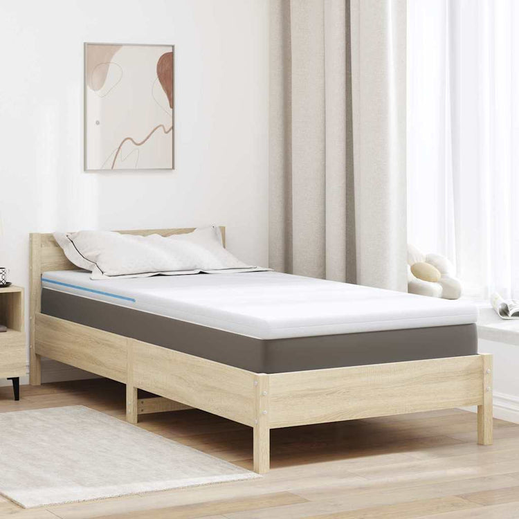 Vidaxxl surmatelas blanc 90 x 190 cm tissu jacquard
