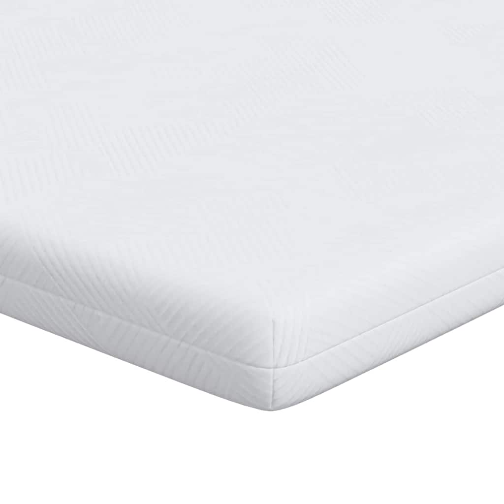 Vidaxxl surmatelas blanc 100 x 200 cm tissu jacquard