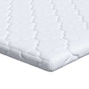 VidaXL surmatelas en noix de coco blanc 70 x 200 cm tissu jacquard