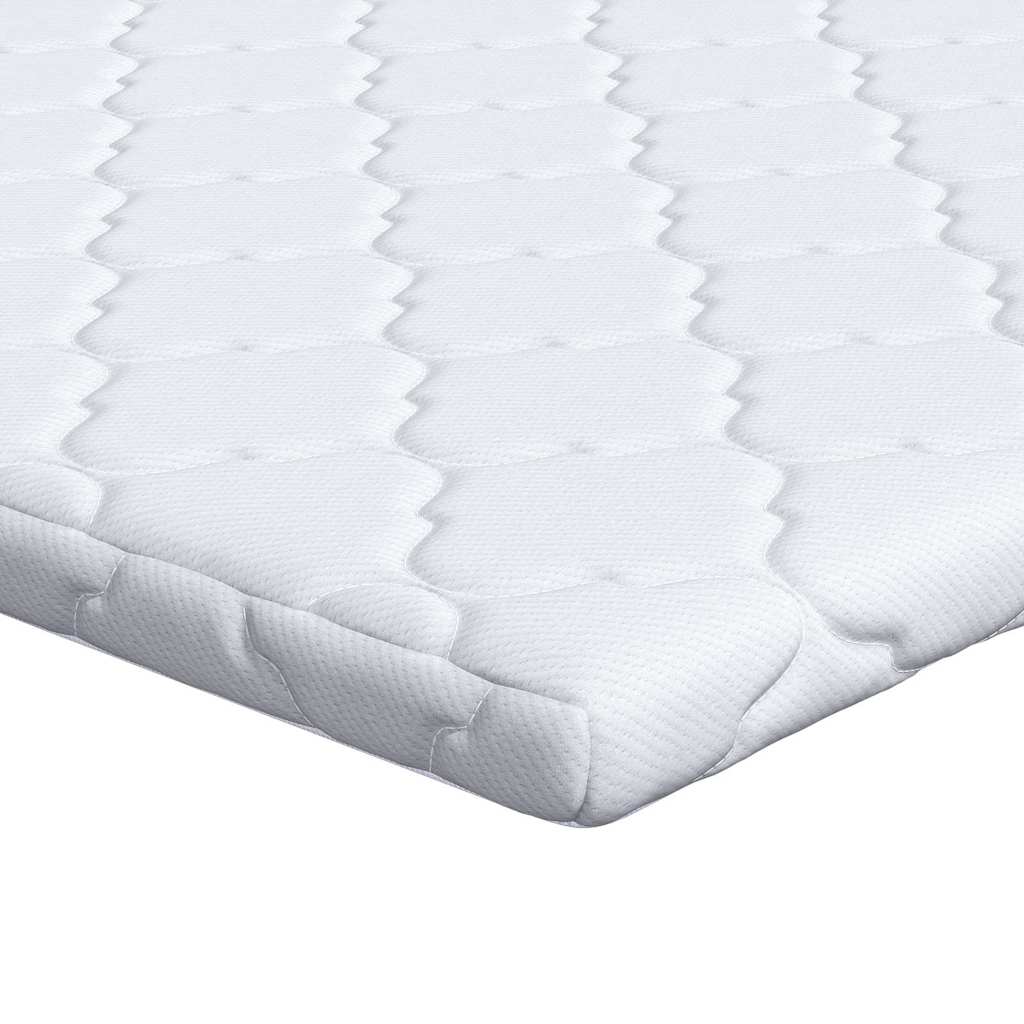 VidaXL surmatelas en noix de coco blanc 70 x 200 cm tissu jacquard