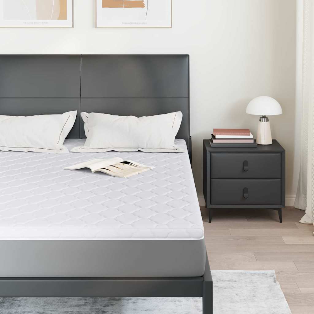 VidaXL surmatelas en noix de coco blanc 140 x 190 cm tissu jacquard