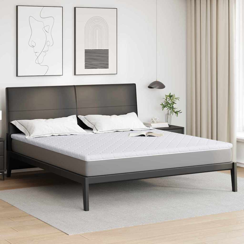 VidaXL surmatelas en noix de coco blanc 180 x 200 cm tissu jacquard