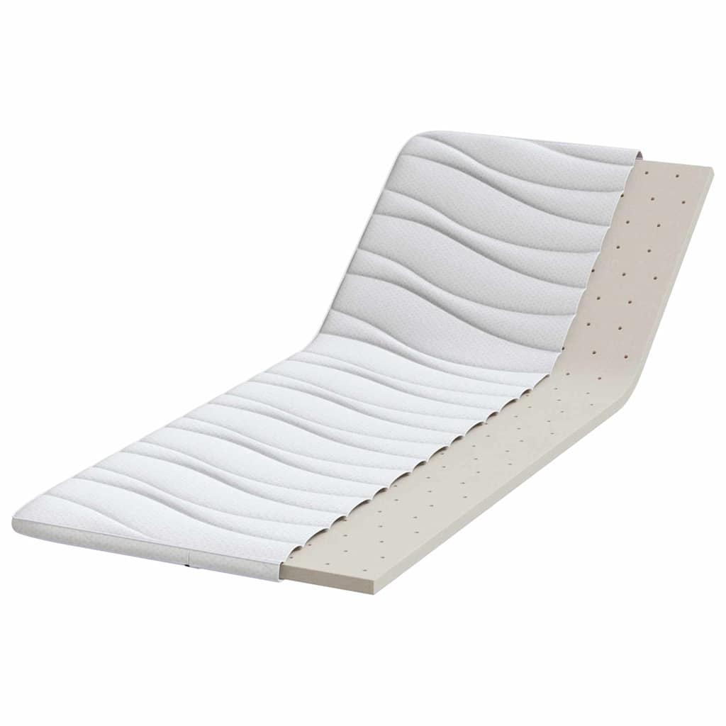 Vidaxl surmatelas blanc 70 x 200 cm tissu tricoté