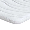 Vidaxl surmatelas blanc 180 x 200 cm tissu tricoté