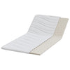 Vidaxl surmatelas blanc 90 x 190 cm tissu tricoté