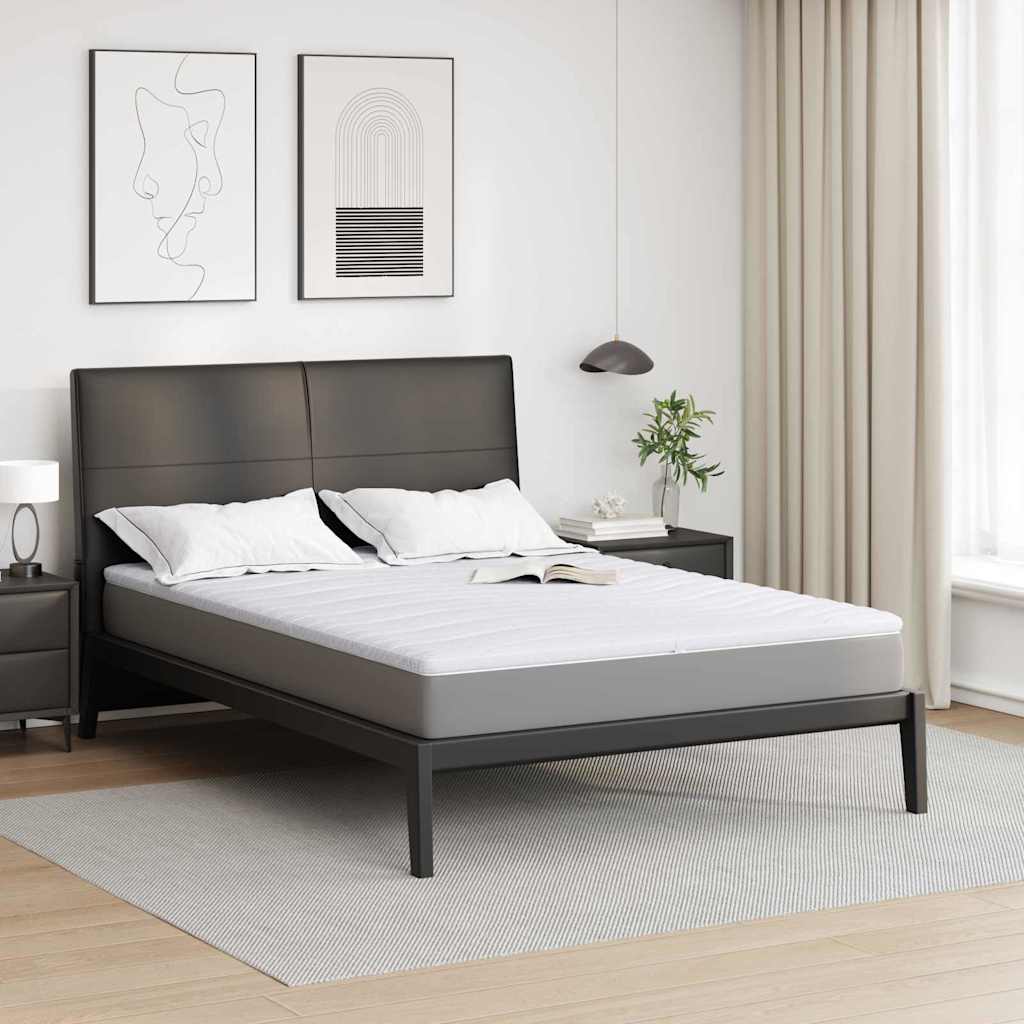 Vidaxl surmatelas blanc 140 x 200 cm tissu tricoté