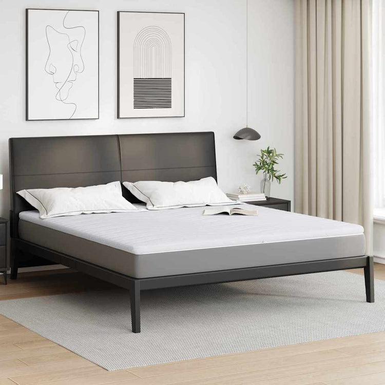 Vidaxl surmatelas blanc 200 x 200 cm tissu tricoté