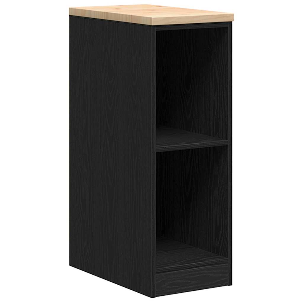 Vidaxx armoire de garage 30x51x85 cm bois de pin massif noir