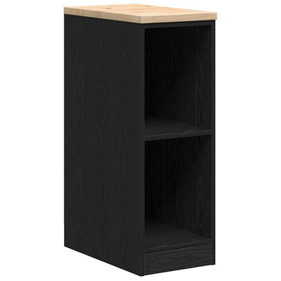 Vidaxx armoire de garage 30x51x85 cm bois de pin massif noir