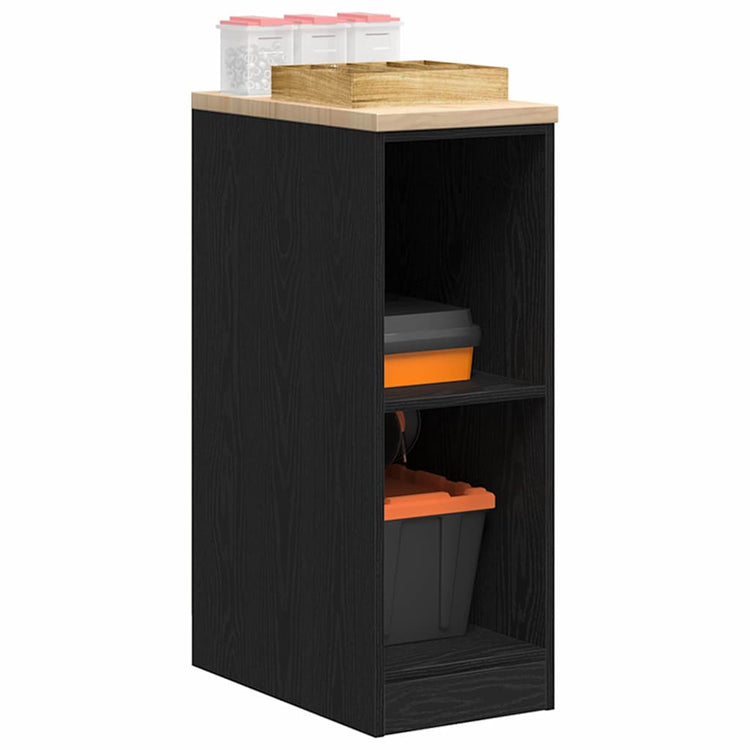 Vidaxx armoire de garage 30x51x85 cm bois de pin massif noir