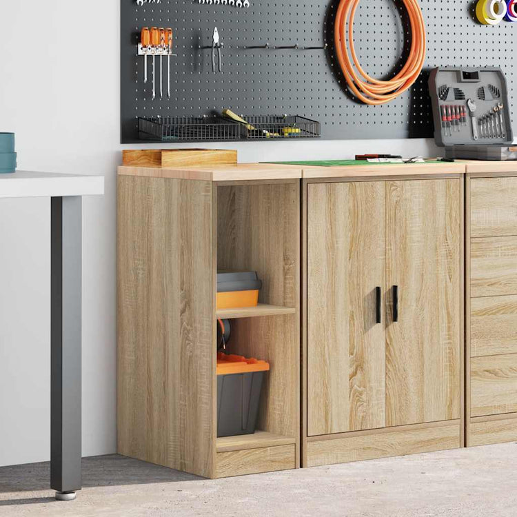 Vidaxx armoire de garage 30x51x85 cm bois de pin massif coloré chêne sonoma