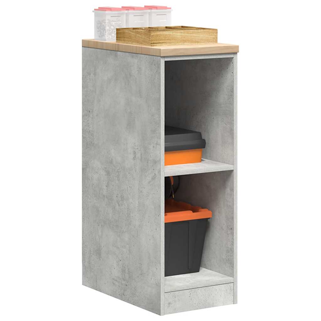 Vidaxx armoire de garage 30x51x85 cm bois de pin massif gris béton