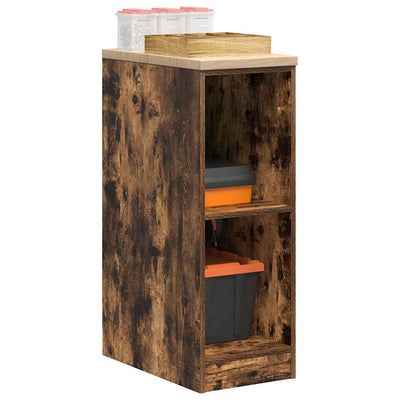Vidaxx armoire de garage 30x51x85 cm bois de pin massif, chêne fumé