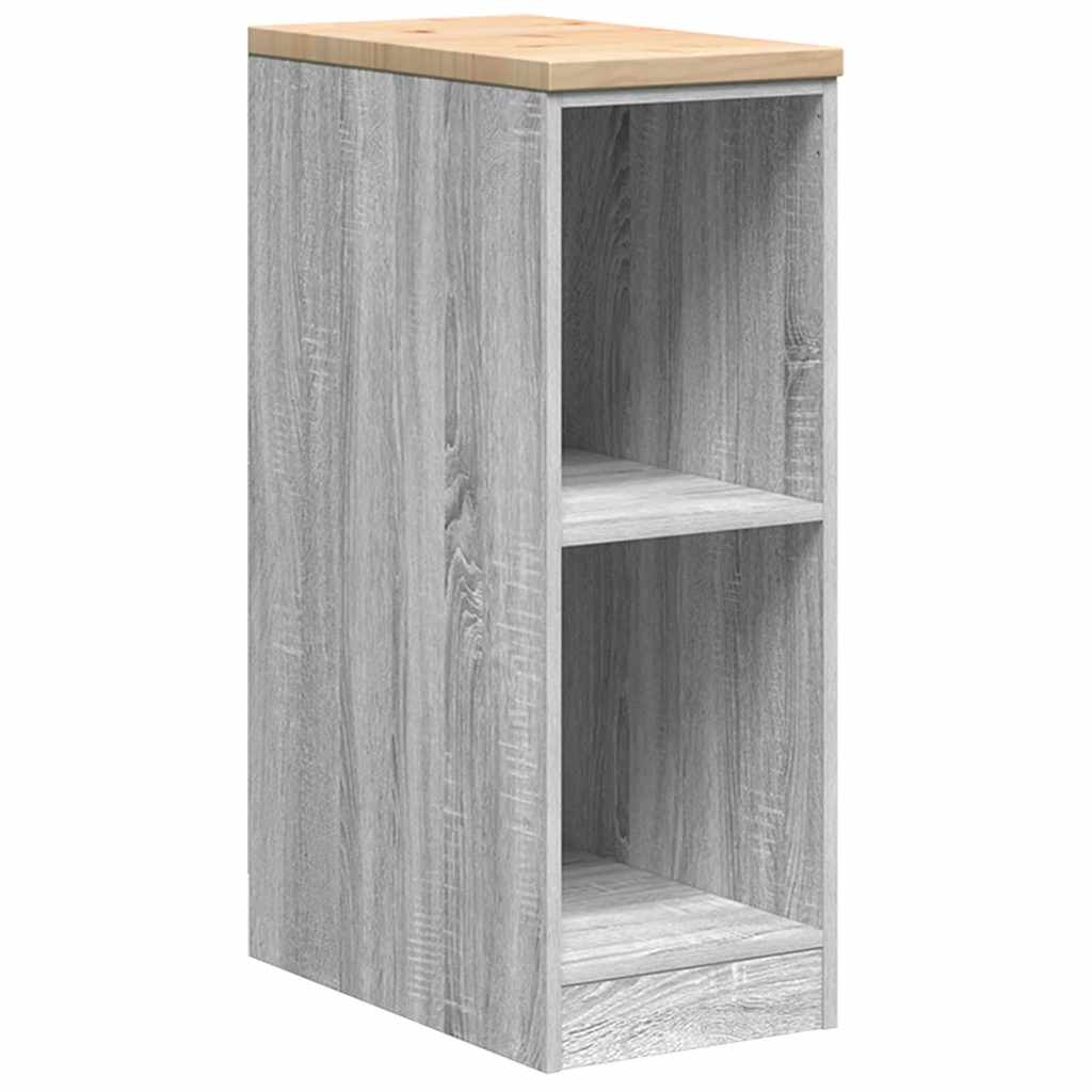 Vidaxx armoire de garage 30x51x85 cm bois de pin massif gris sonoma