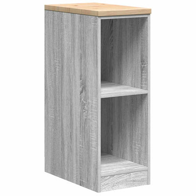 Vidaxx armoire de garage 30x51x85 cm bois de pin massif gris sonoma