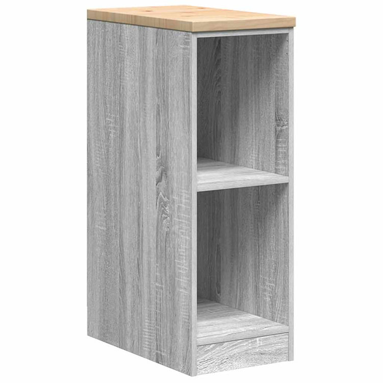 Vidaxx armoire de garage 30x51x85 cm bois de pin massif gris sonoma