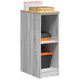 Vidaxx armoire de garage 30x51x85 cm bois de pin massif gris sonoma